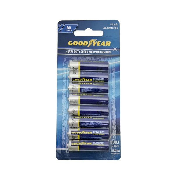 Good Year Heavy Duty Battery Aa 8 Pack - EuroGiant