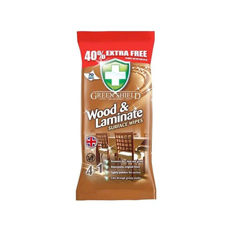 Green Shield Wood & Laminate Wipes 70s - EuroGiant