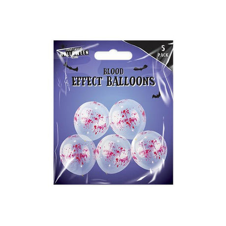 Halloween Blood Effect Balloons 5 Pack - EuroGiant