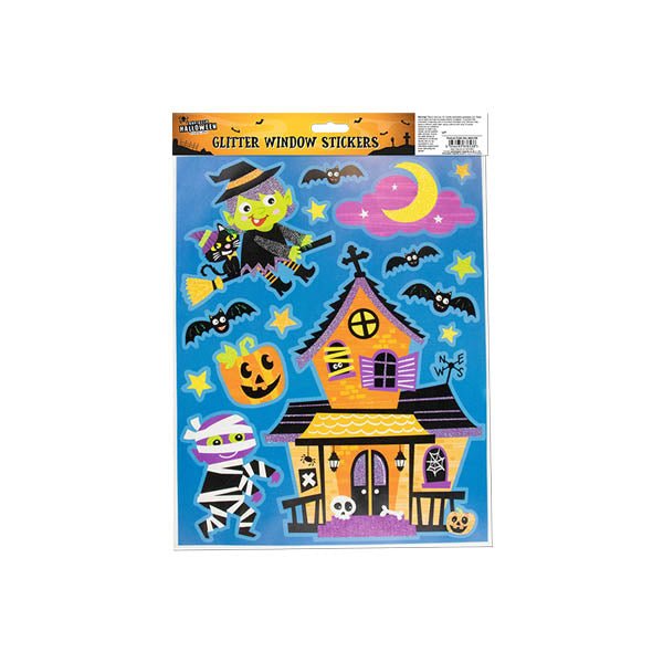 Halloween Glitter Window Sticker assorted - EuroGiant