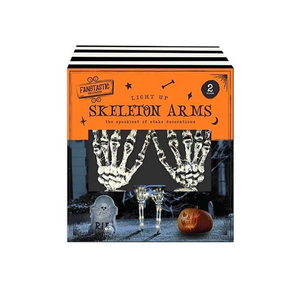 Halloween Light Up Skeleton Arms 2 Pack - EuroGiant