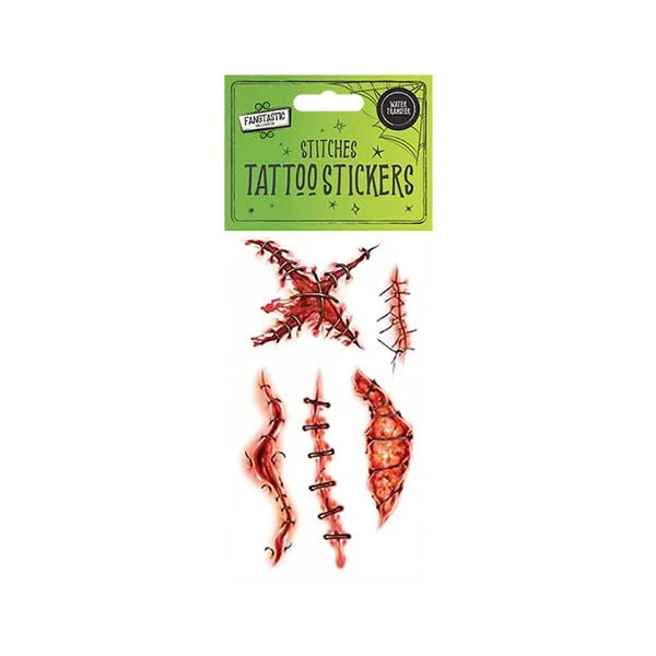Halloween Stitches Tattoo Stickers - EuroGiant