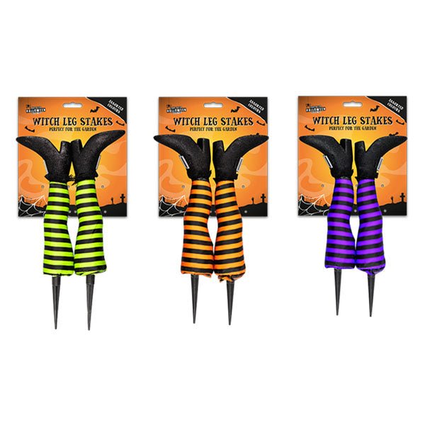 Halloween Witch Leg Stakes assorted - EuroGiant