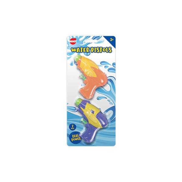 Hoot Awesome Water Pistols 2 Pack - EuroGiant