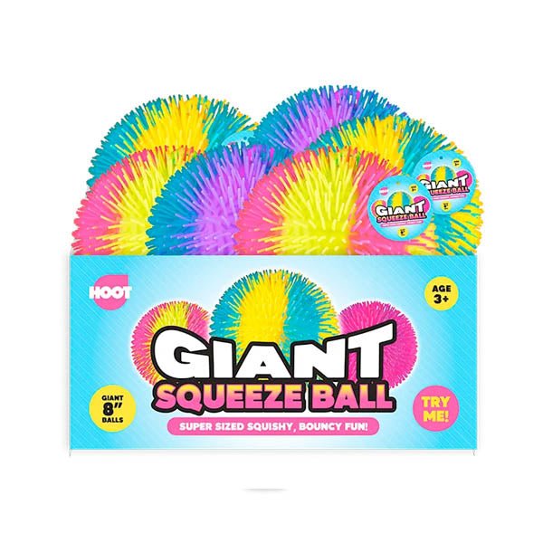 Hoot Giant Textured Squeeze Ball 8 Inch - EuroGiant