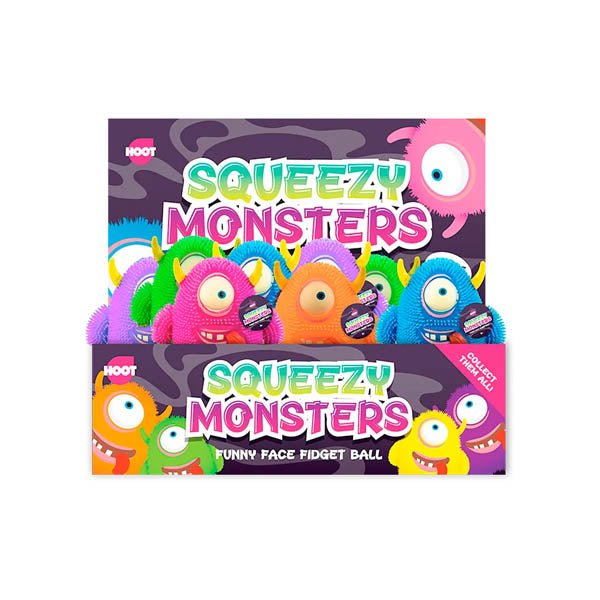 Hoot Squeezy Monsters Fidget Ball - EuroGiant