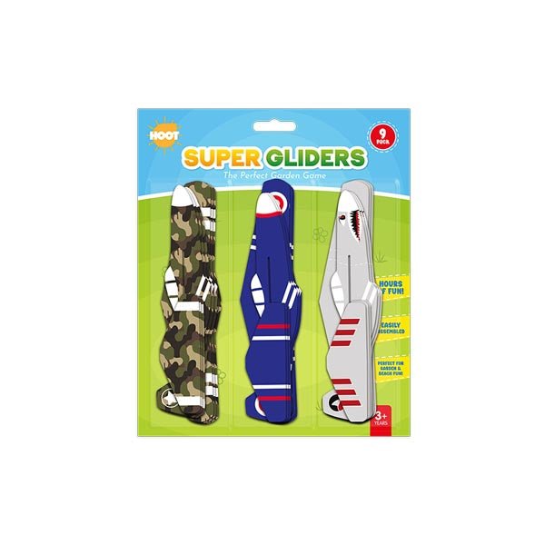 Hoot Super Gliders 9 Pack - EuroGiant