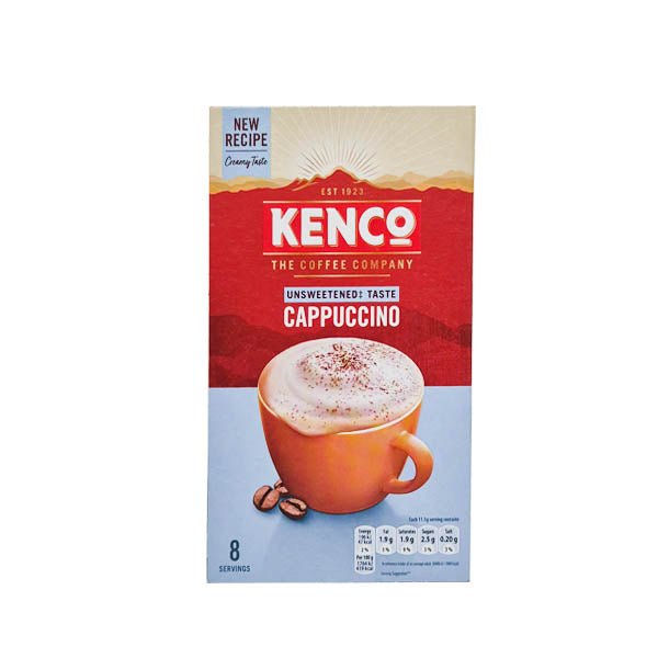 KENCO CAPPUCCINO UNSWEETENED SACHETS 8 Pack - EuroGiant