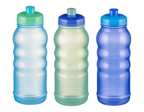 Kids Pull Top Sports Bottle 550ml 3 Pack - EuroGiant