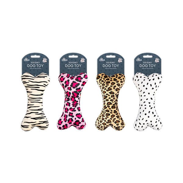 Kingdom Squeaky Animal Print Dog Toy assorted - EuroGiant