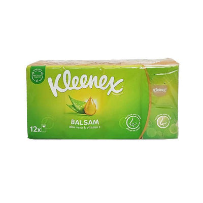 Kleenex Balsam Aloe Tissues 12 Pack - EuroGiant