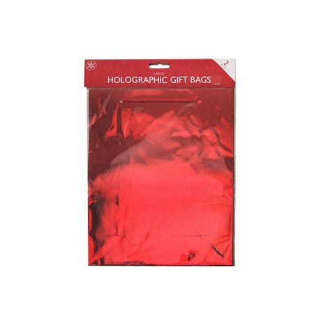 Large Holographic Gift Bags 2 Pack - EuroGiant