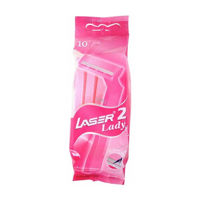 Laser 2 Ladies Razors 10 Pack - EuroGiant
