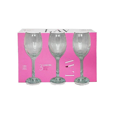 Lav Empire Party Time Wine Glasses 3 Pac - EuroGiant