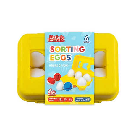 Little Learners Sorting Eggs 6 Pack - EuroGiant