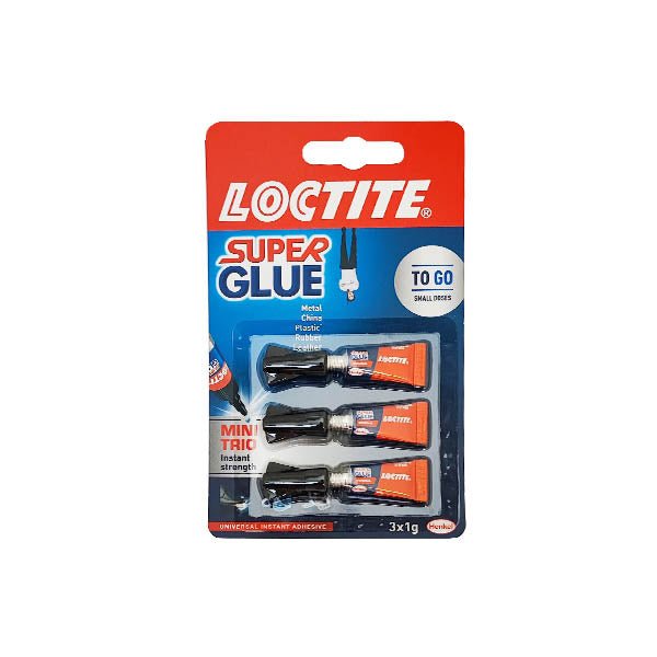 Loctite Super Glue Mini Trio 3x1g - EuroGiant