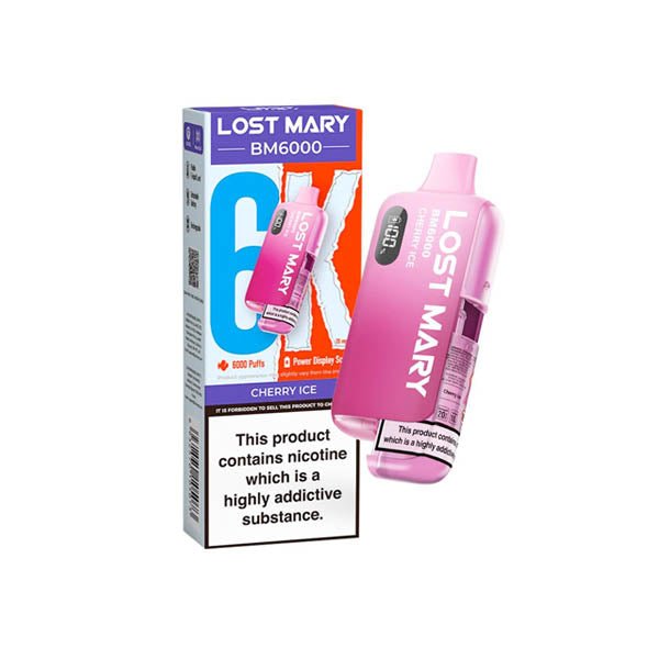 Lost Mary Bm6000 Cherry Ice 20MG - EuroGiant