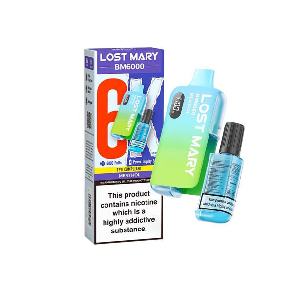 Lost Mary Bm6000 Menthol 20MG - EuroGiant