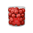 Luxury Red Baubles 5cm 40 Pack - EuroGiant