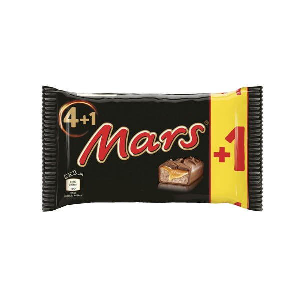 Mars Bar 45g 4 + 1 Pack - EuroGiant