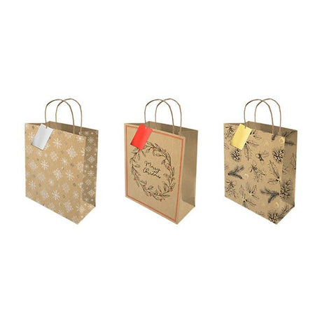 Medium Foiled Kraft Gift Bag - EuroGiant