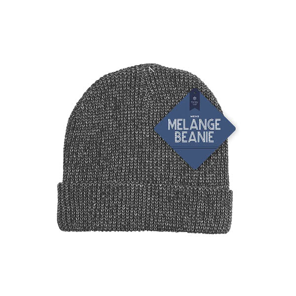 Mens Melange Beanie Hat - EuroGiant