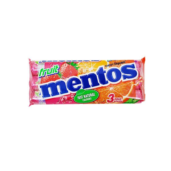 Mentos Fruits 38g 3 Pack - EuroGiant