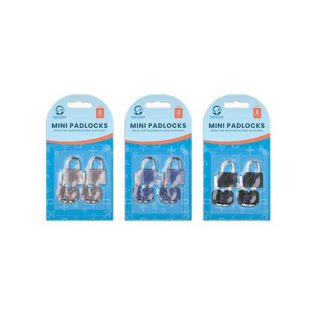 Mini padlocks 2 pack assorted - EuroGiant