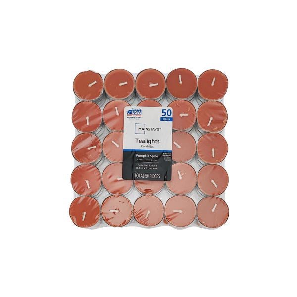 Ms Tealights 50PK Pumpkin Spice - EuroGiant