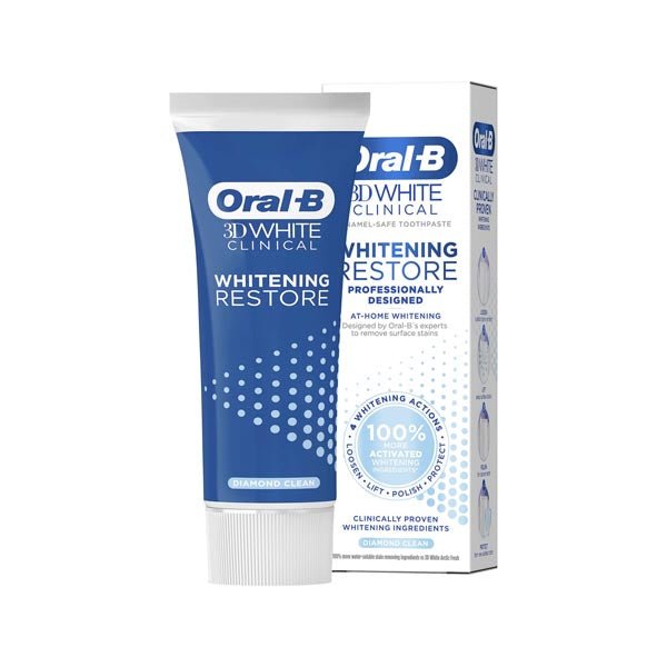 Oral B 3D White Clinical Toothpaste 70ml - EuroGiant