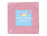 Pastel Paper Napkins 30 Pack - EuroGiant