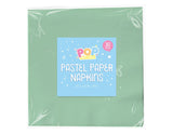 Pastel Paper Napkins 30 Pack - EuroGiant