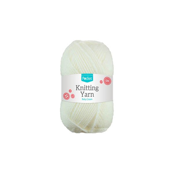 Pocket Knitting Yarn Baby Cream 75g - EuroGiant