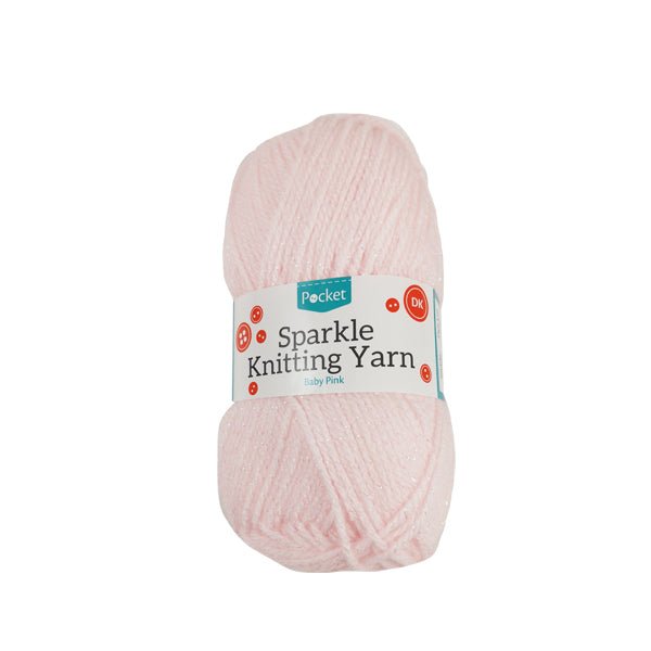 POCKET SPARKLE KNITTING YARN BABY PINK - EuroGiant