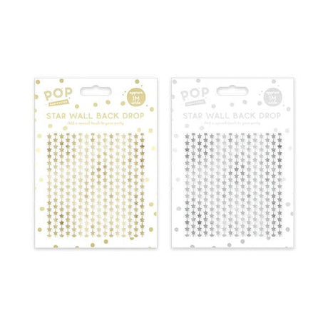 Pop Party Metallic Star Wall Back Drop - EuroGiant