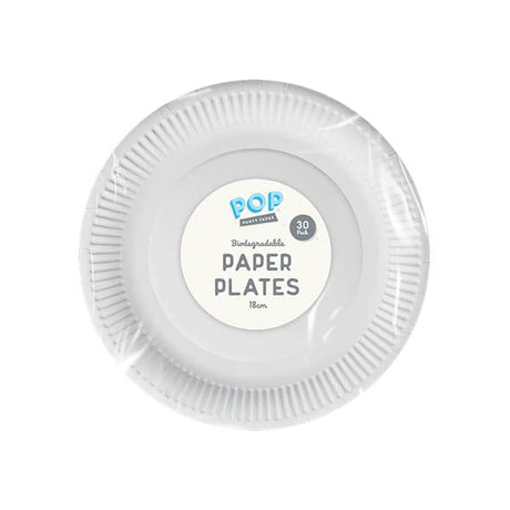 Pop Party Paper Plates 23cm 25 Pack - EuroGiant