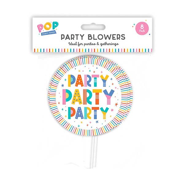 Pop Party - Party Blowers 8 Pack - EuroGiant