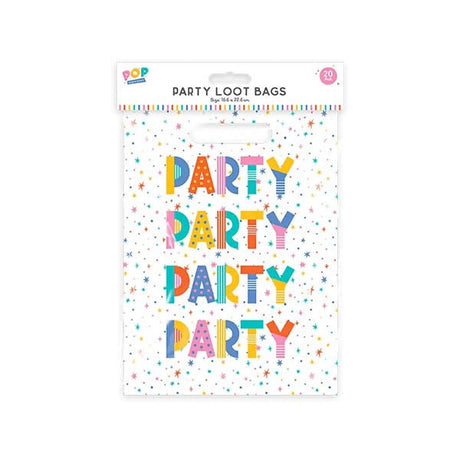 Pop Party - Party Loot Bags 20 Pack - EuroGiant