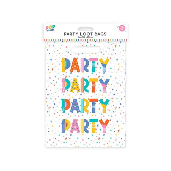 Pop Party - Party Loot Bags 20 Pack - EuroGiant