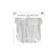 Pop Party Plastic Cutlery Reusable 48 Pk - EuroGiant