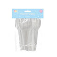 Pop Party Plastic Forks Reusable 50 Pack - EuroGiant