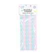 Pop Party Reusable Straws 20 Pack - EuroGiant