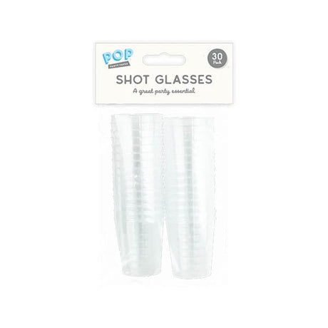 Pop Party Shot Glasses 30 Pack - EuroGiant