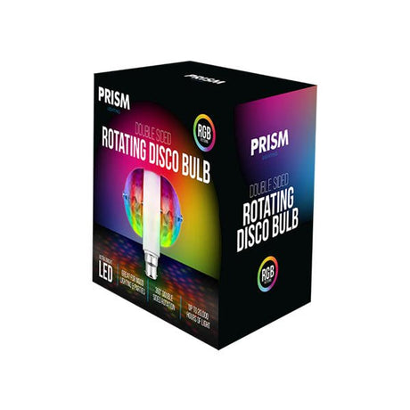 Prism Double Sided Rotating Disco Bulb - EuroGiant