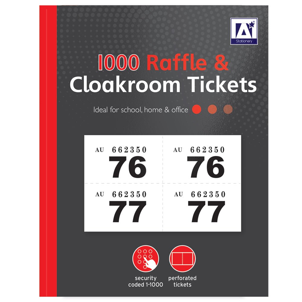 Raffle & Cloakroom Tickets 1 - 1000 - EuroGiant