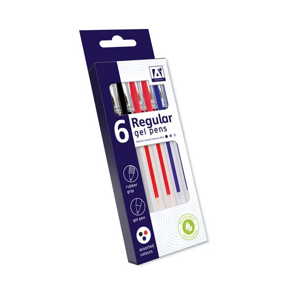 Regular Gel Pens 6 Pack - EuroGiant