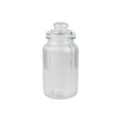 Ribbed Glass Jar With Lid1295ml - EuroGiant