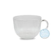 Ribbed Glass Mug 500ML - EuroGiant