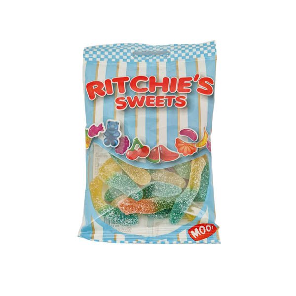 Ritchies Sweets Sour Worms 80g - EuroGiant