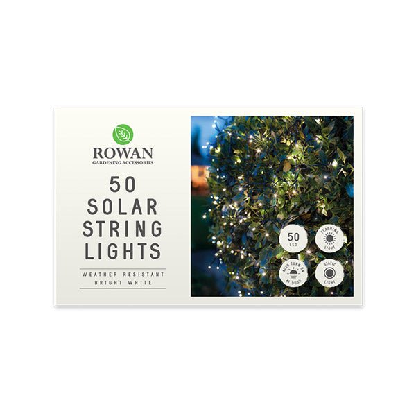 Rowan Bright White Solar String Lights - EuroGiant